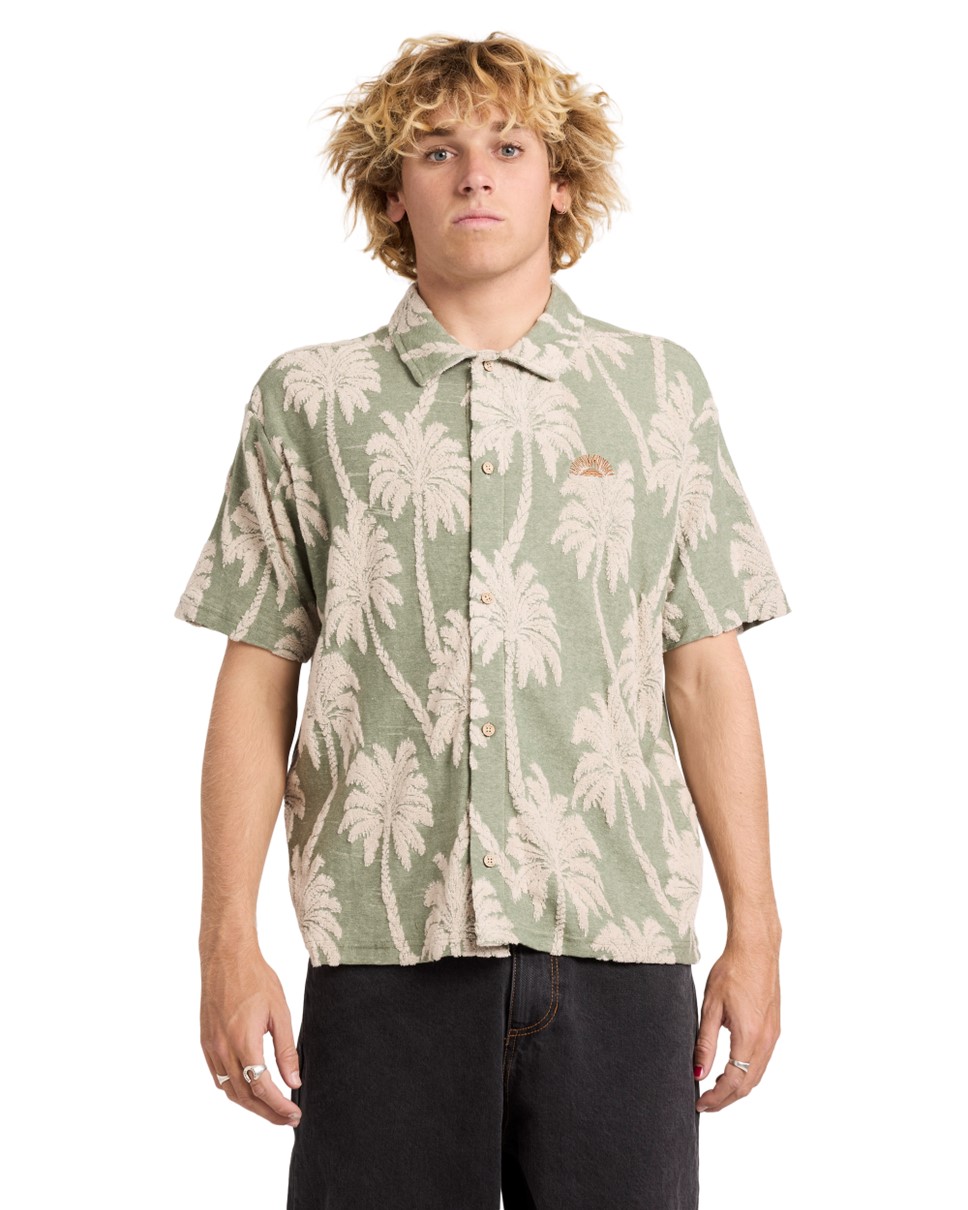 Mens Palm Fall Short Sleeve Top