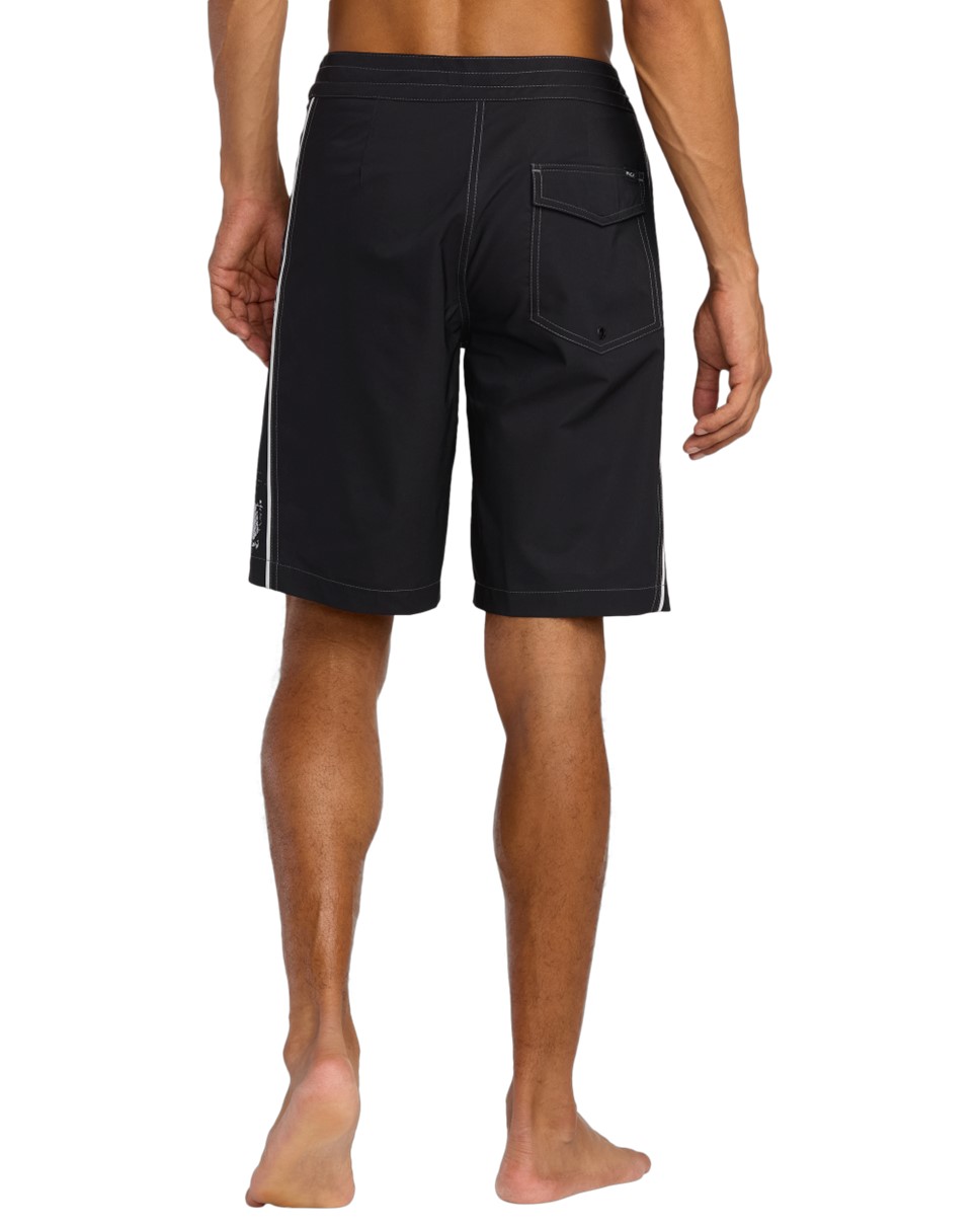 Mens Retract Trunk 20" Boardshorts-Black