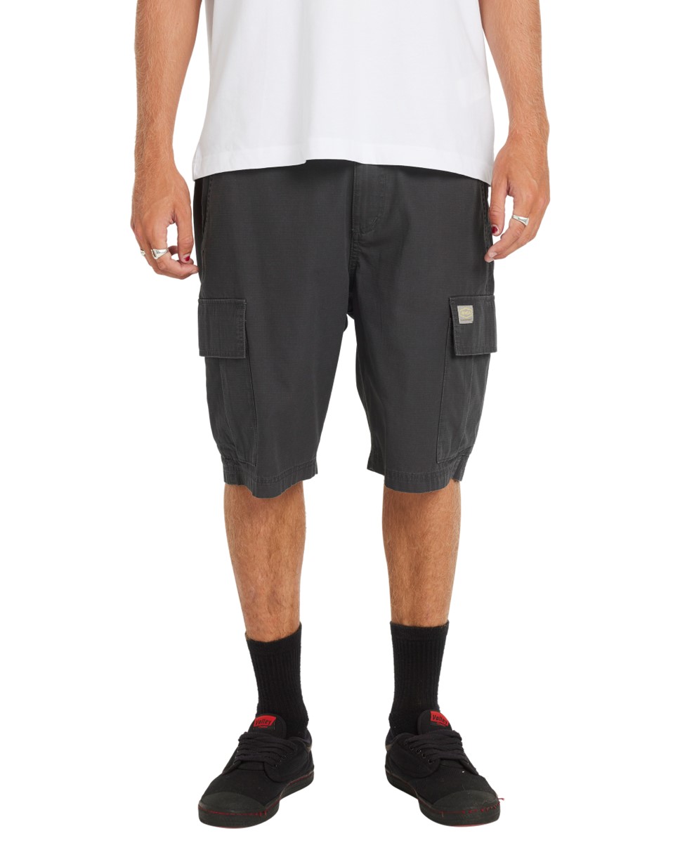 Mens Dayshift Cargo Short-Black