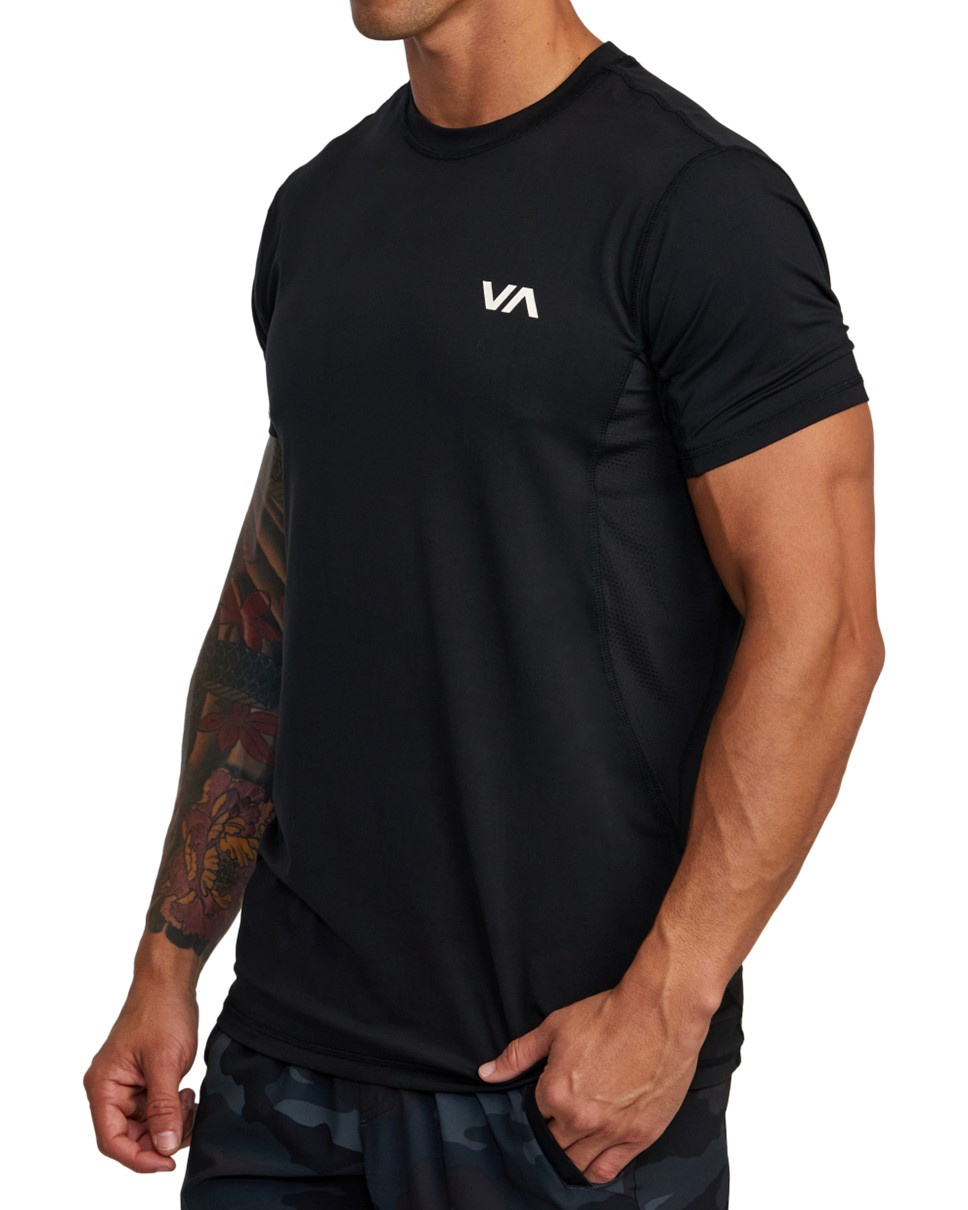 Mens Sport Vent Technical T-Shirt-Black