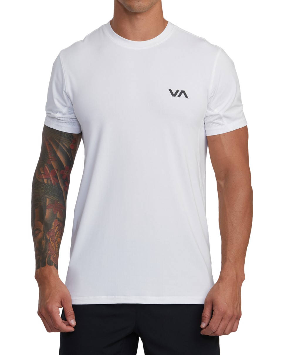 Mens Sport Vent Technical T-Shirt-White