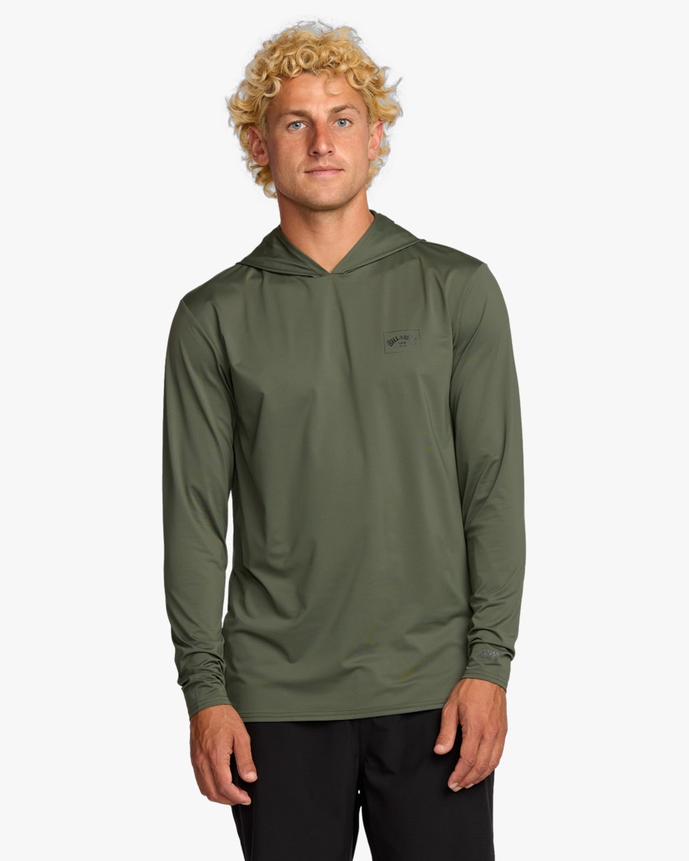 Mens Arch Mesh Long Sleeve Hoodie Rash Vest