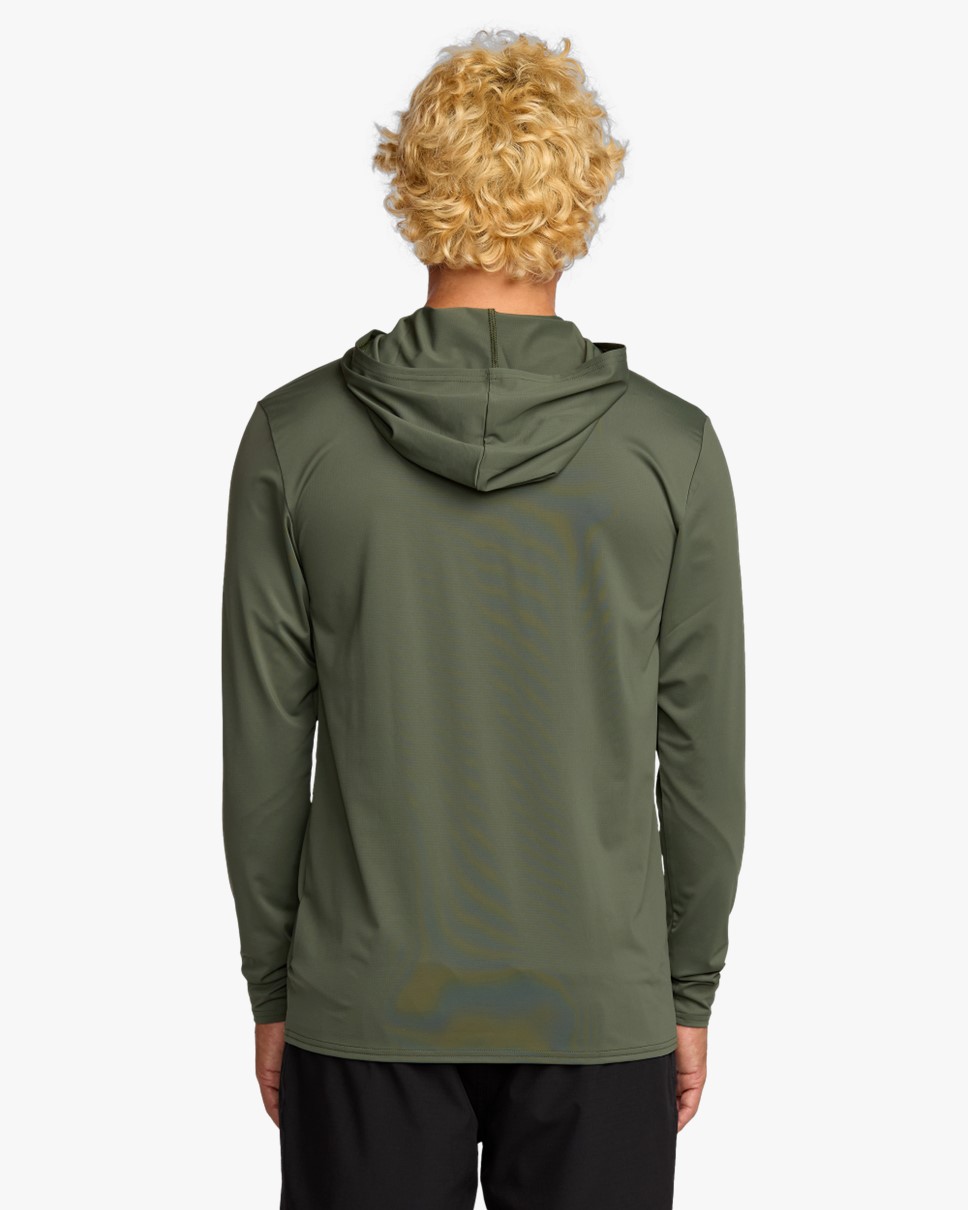 Mens Arch Mesh Long Sleeve Hoodie Rash Vest