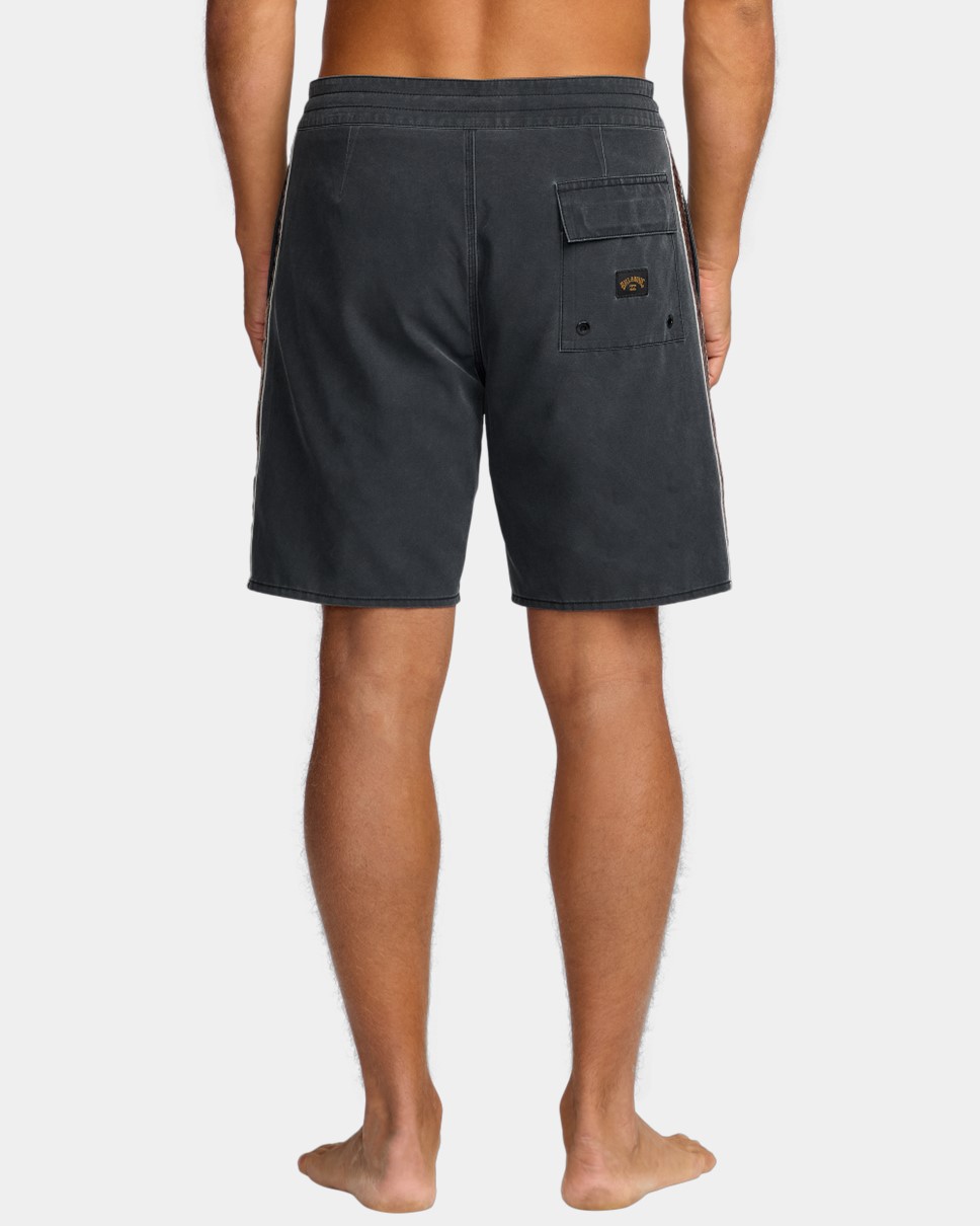 Mens Wategos Lo Tide Boardshorts-Black