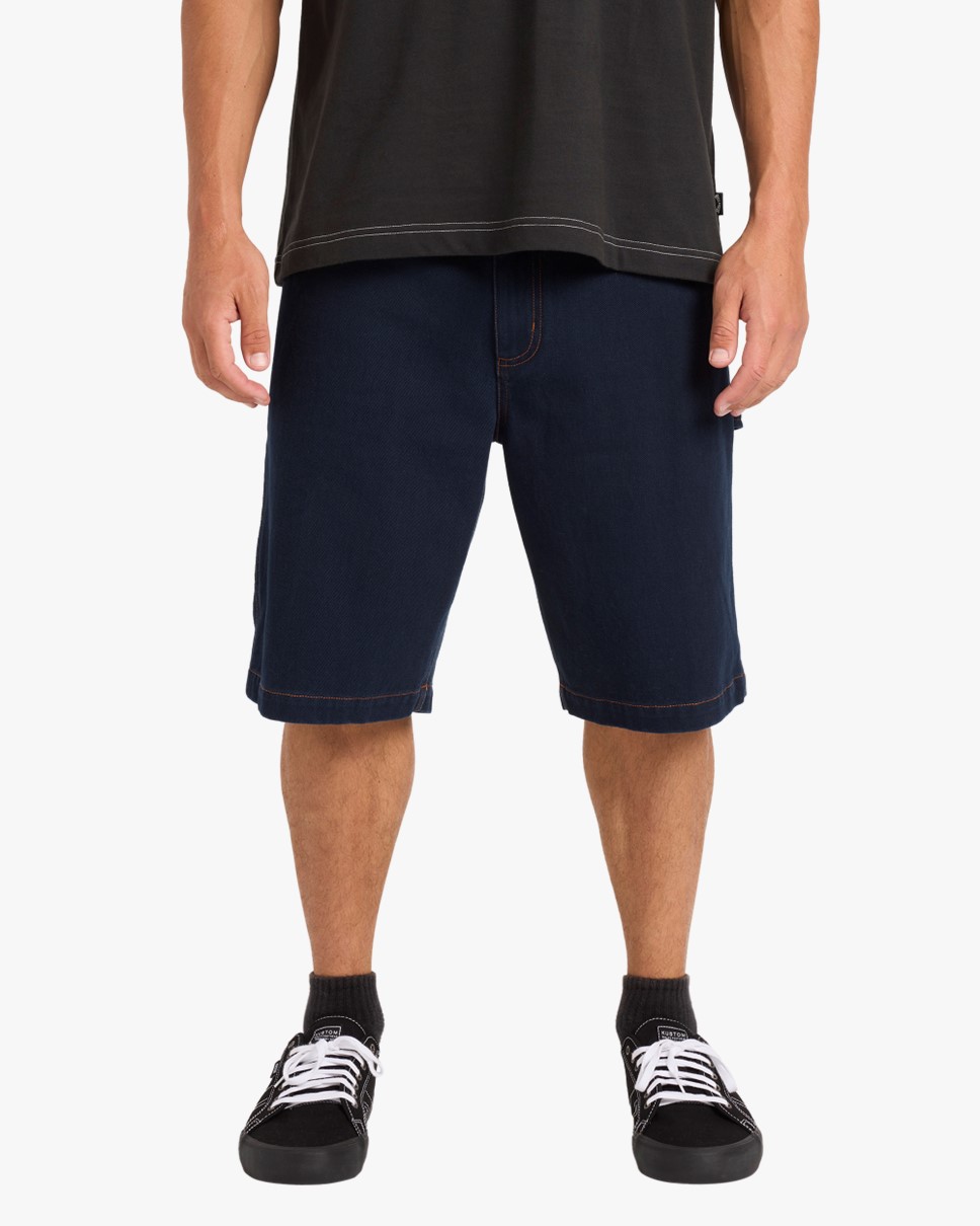 Mens Bad Dog Workwear Denim Shorts