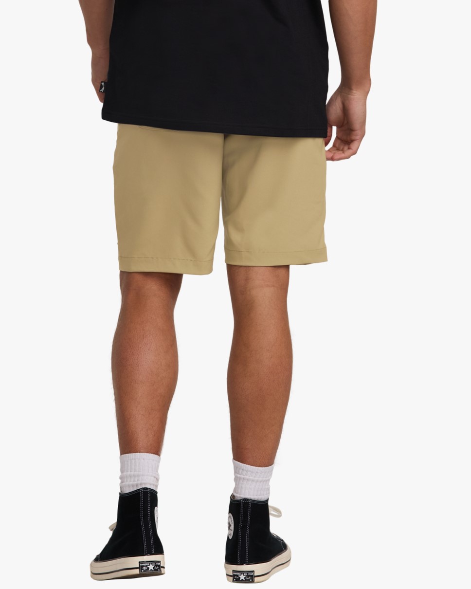 Mens Surftrek Journey Hybrid 20" Shorts-Beige