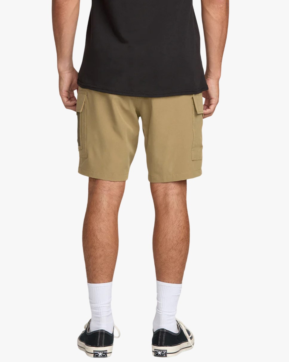 Mens Surftrek Cargo Hybrid Shorts-Beige