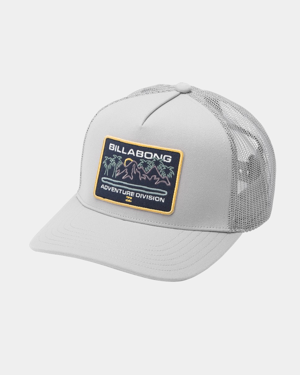 Mens Adiv Coastal Trucker Cap-Grey