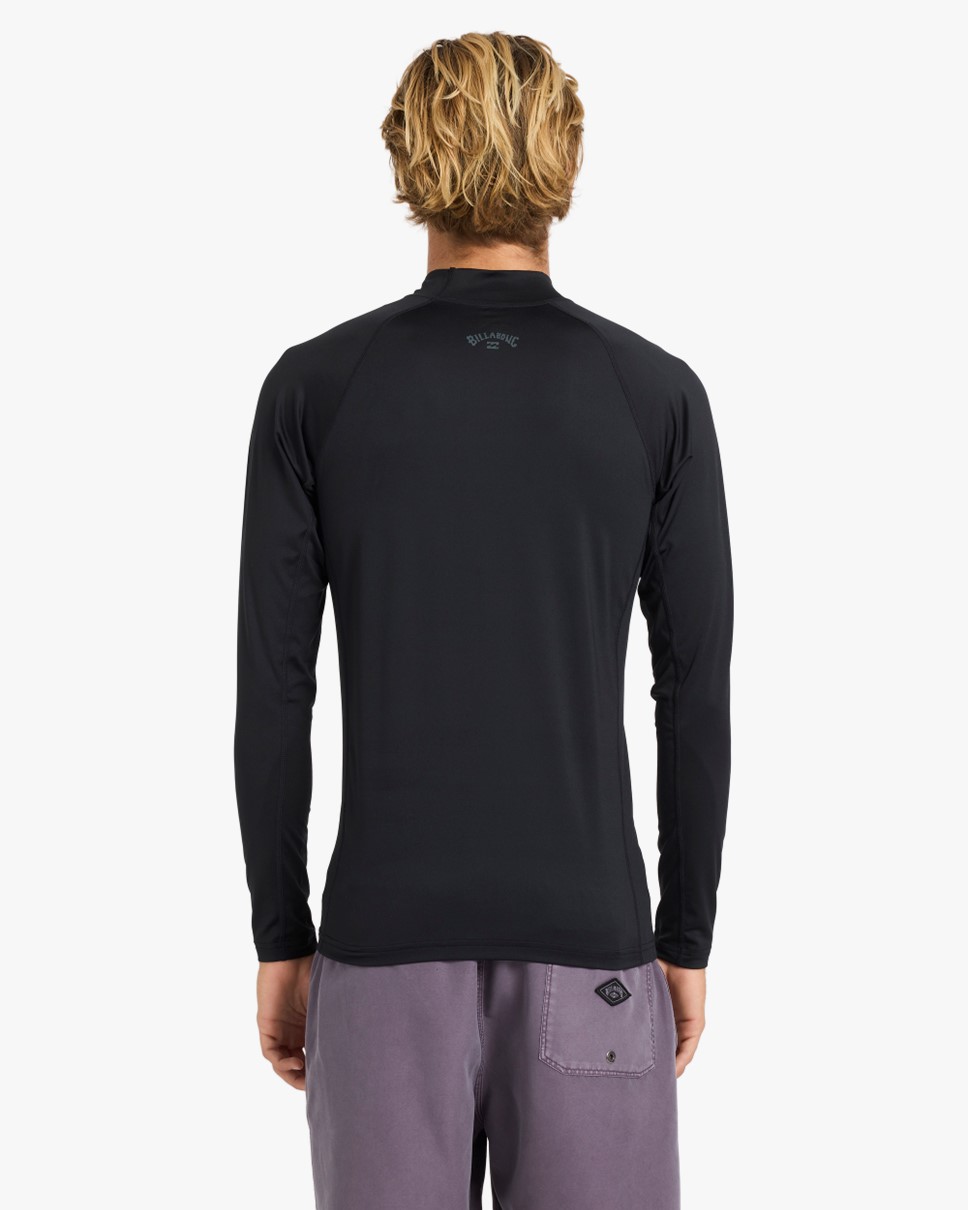Mens Arch PF Performance Fit Long Sleeve Rash Vest (BLK)