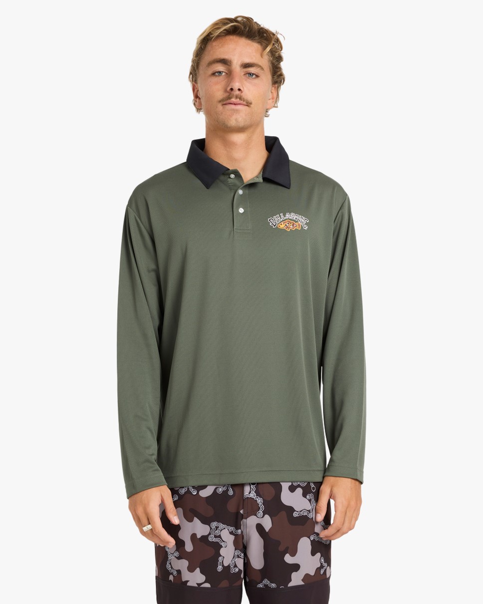 Mens Otis Mangrove Fisho Long Sleeve Rash Vest