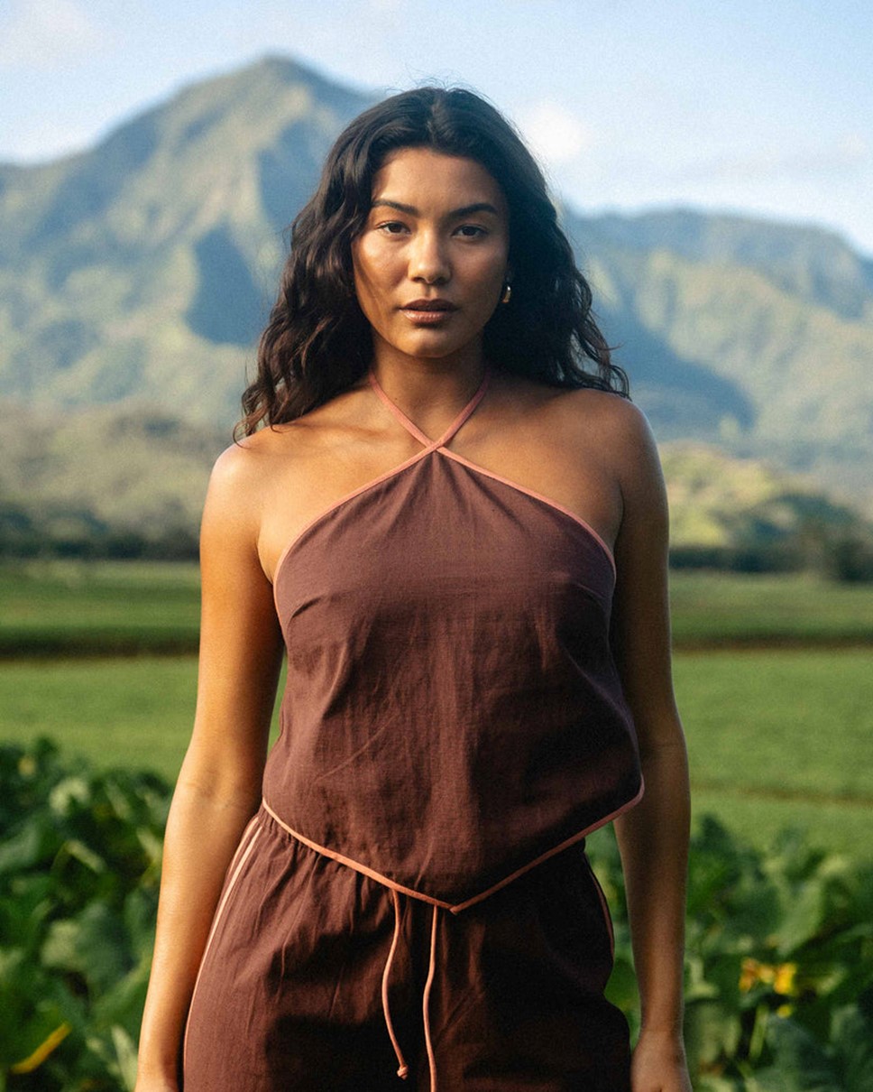 Womens Shifting Paradise Coastal Crush Halter Top