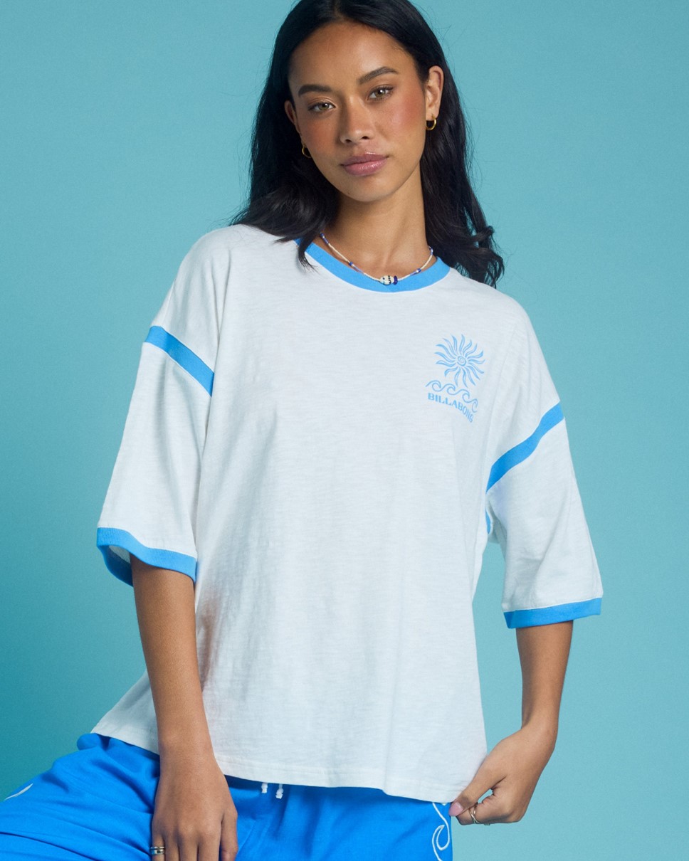 Womens Crystal Tides Find Me Here Tee