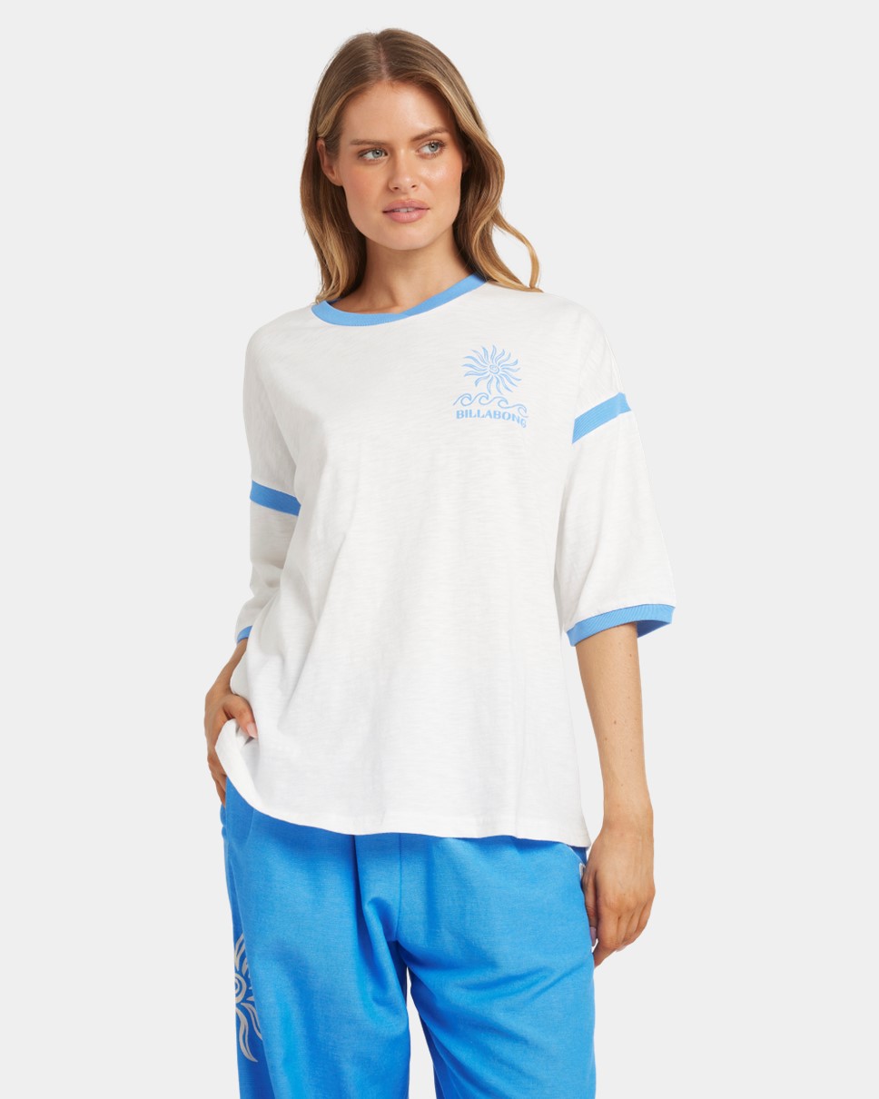 Womens Crystal Tides Find Me Here Tee