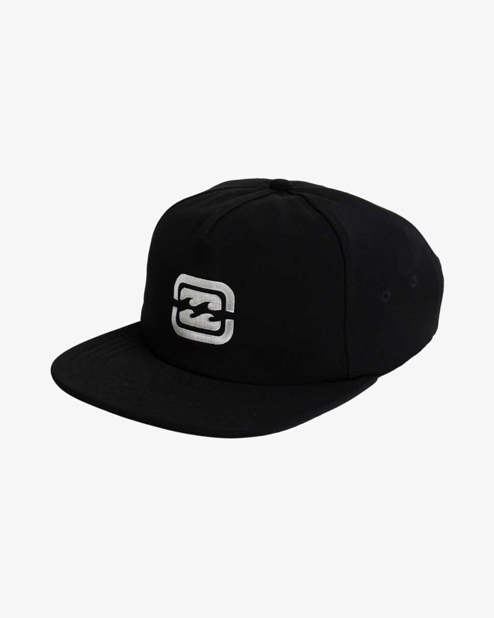 Mens Team Snapback-Black