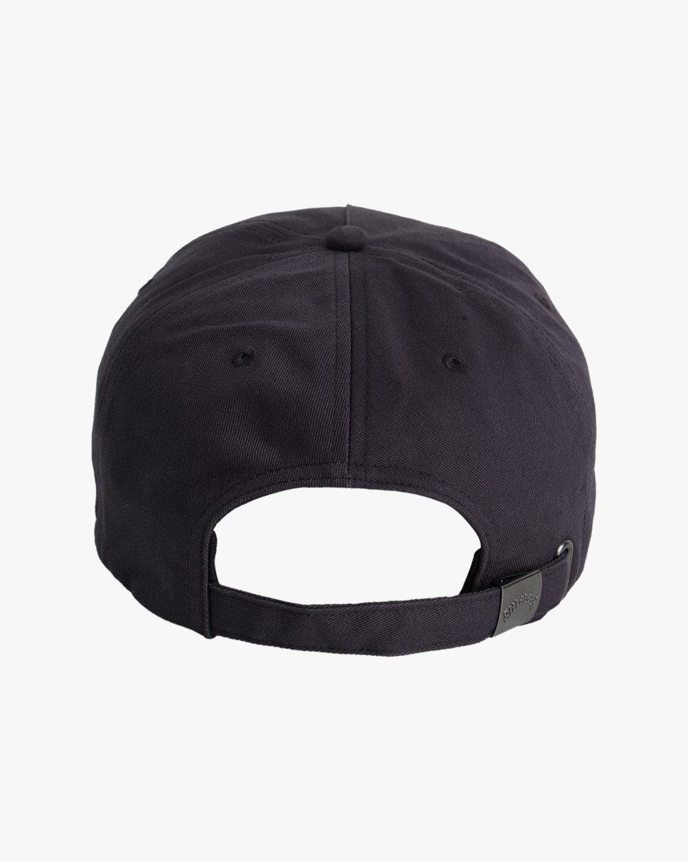 Mens Straddie Strapback Cap-Black