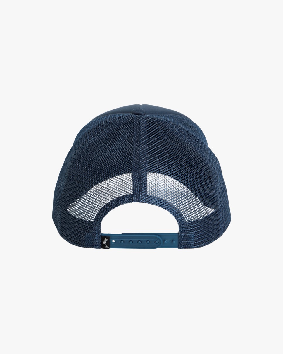 Mens Norfolk Trucker Cap-Blue