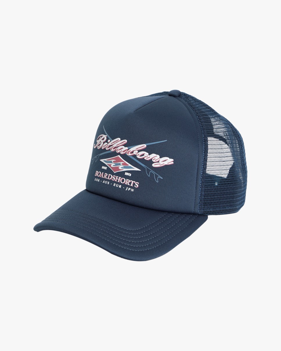 Mens Norfolk Trucker Cap-Blue