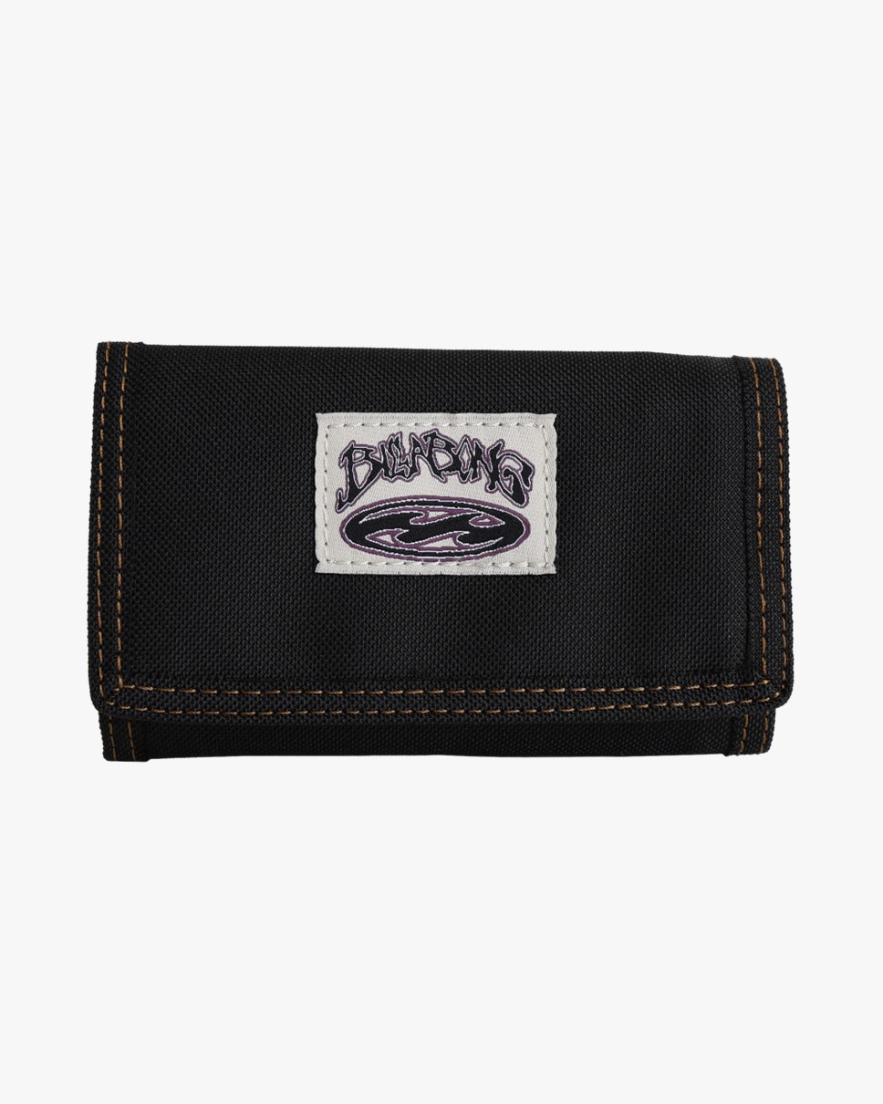Mens Atom Tri Fold Wallet (BLK)