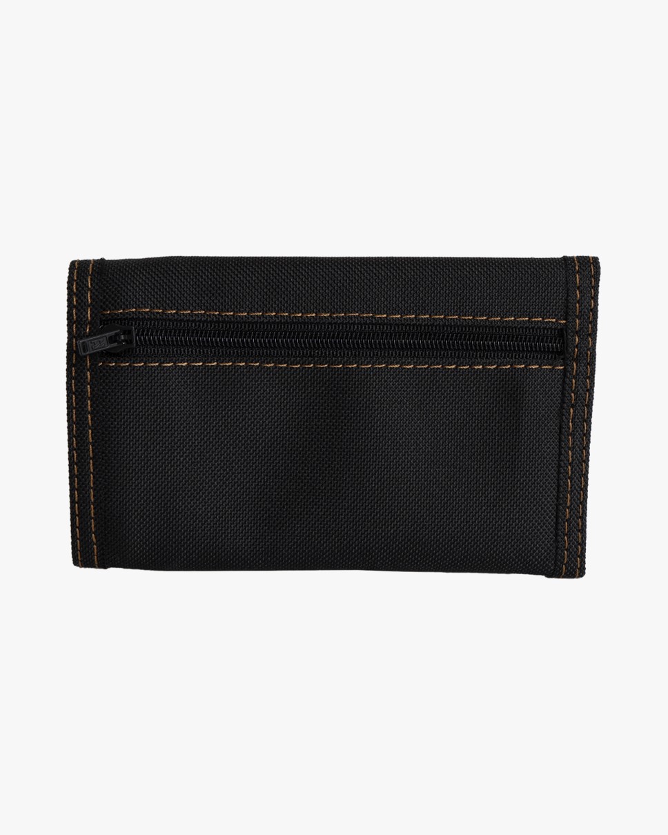 Mens Atom Tri Fold Wallet (BLK)