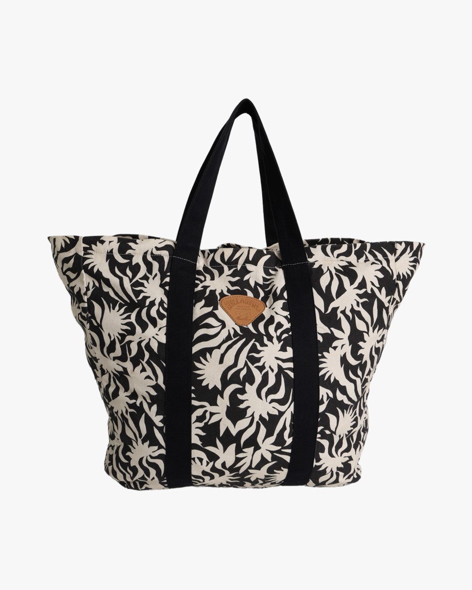 Womens Poppins Playa Tote Bag-Black