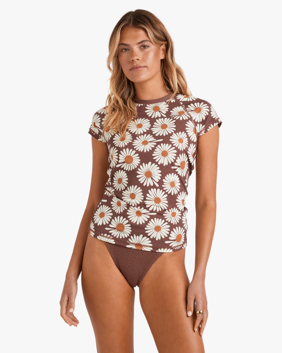 Womens Wahine Short Sleeve Rash Vest