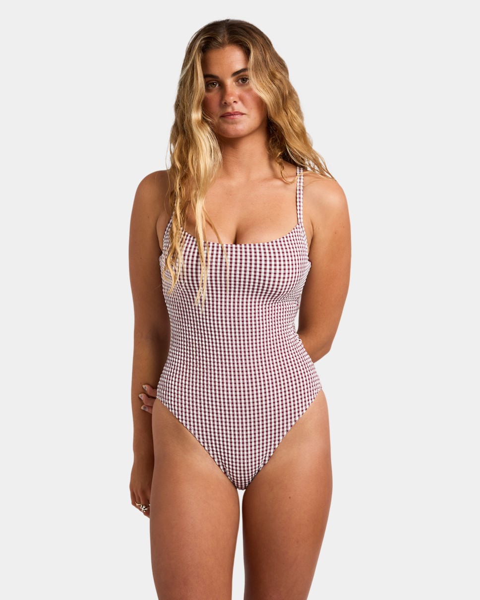 Womens Soulful O'stoke Mini Wave CheckMia D/DD One Piece