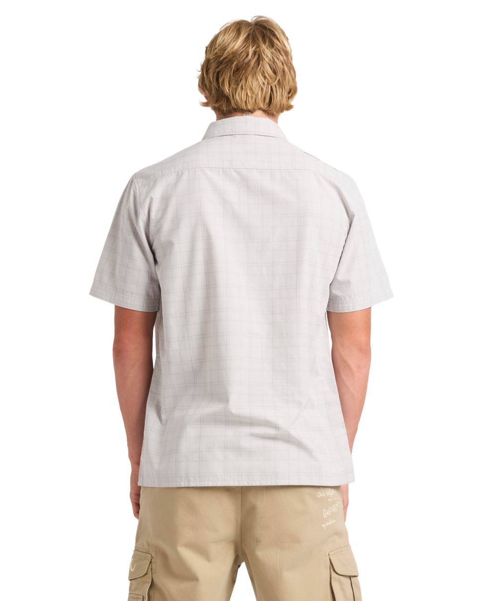 Mens Testament Short Sleeve Shirt-Grey