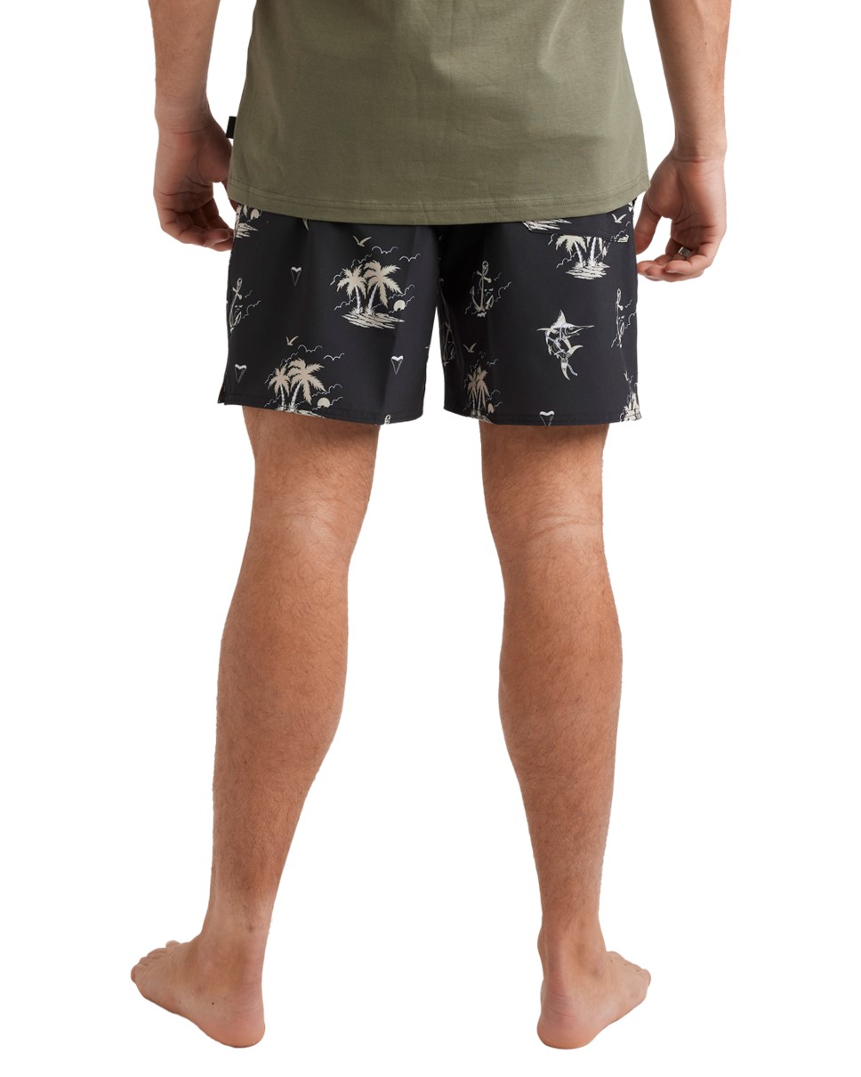 Mens Horizon Haze Swimshorts-Black