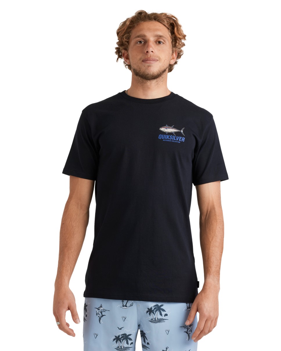 Mens Slack Tide T-Shirt-Black