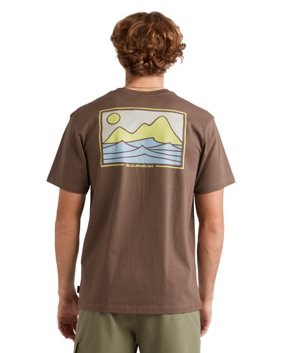 Mens Desert Swells T-Shirt-Brown