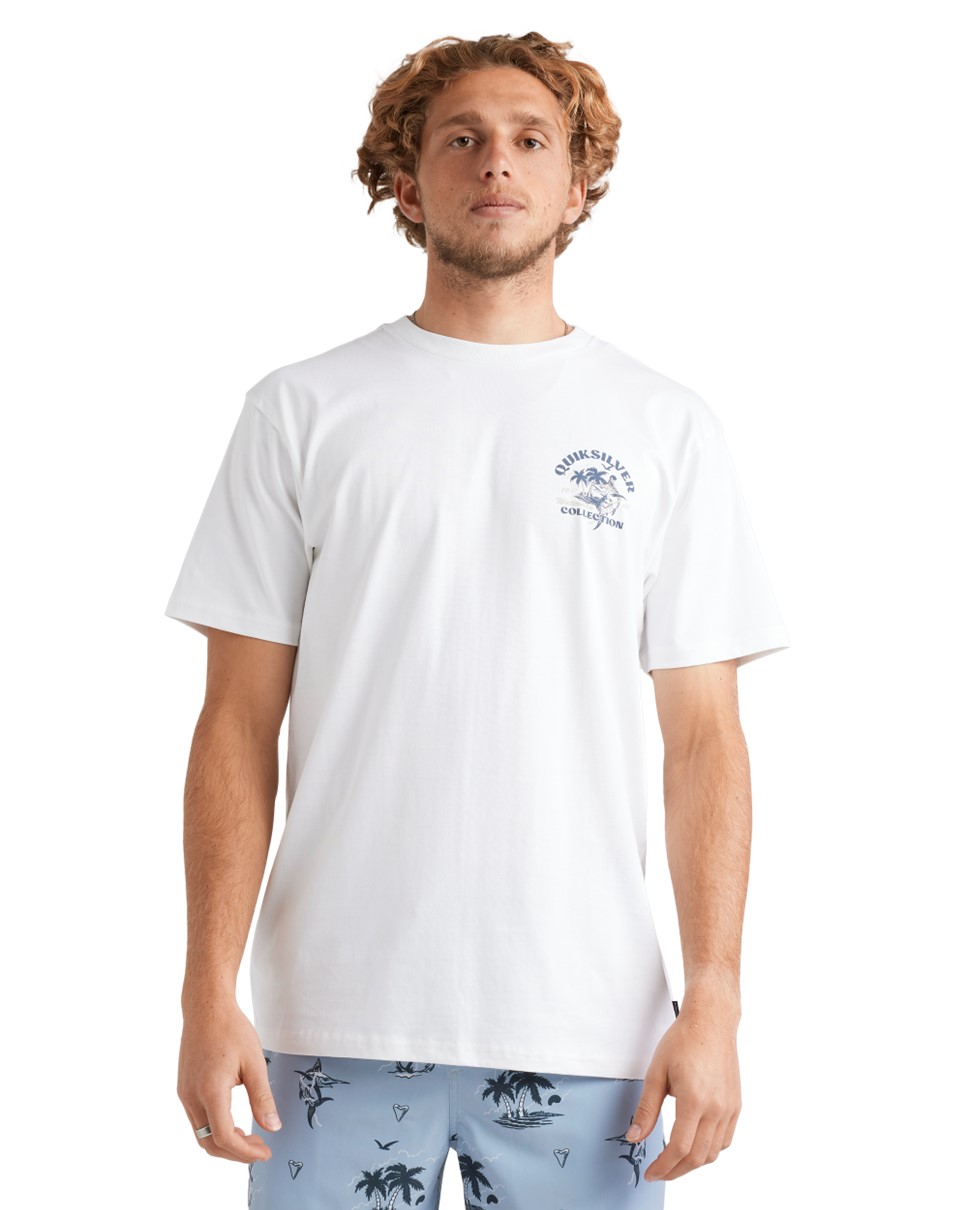 Mens Island Hop T-Shirt-White