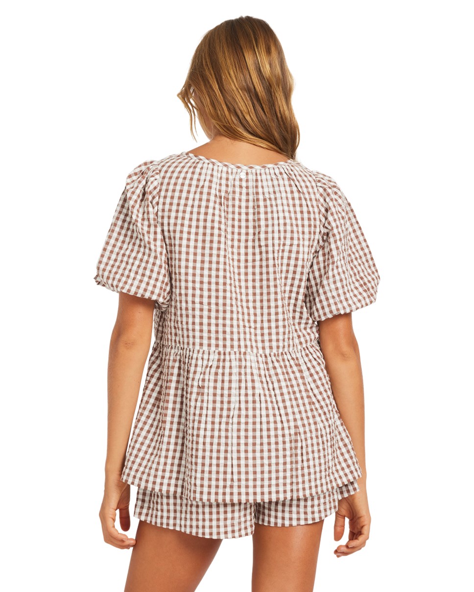 Womens Island Soul Delilah Check Top