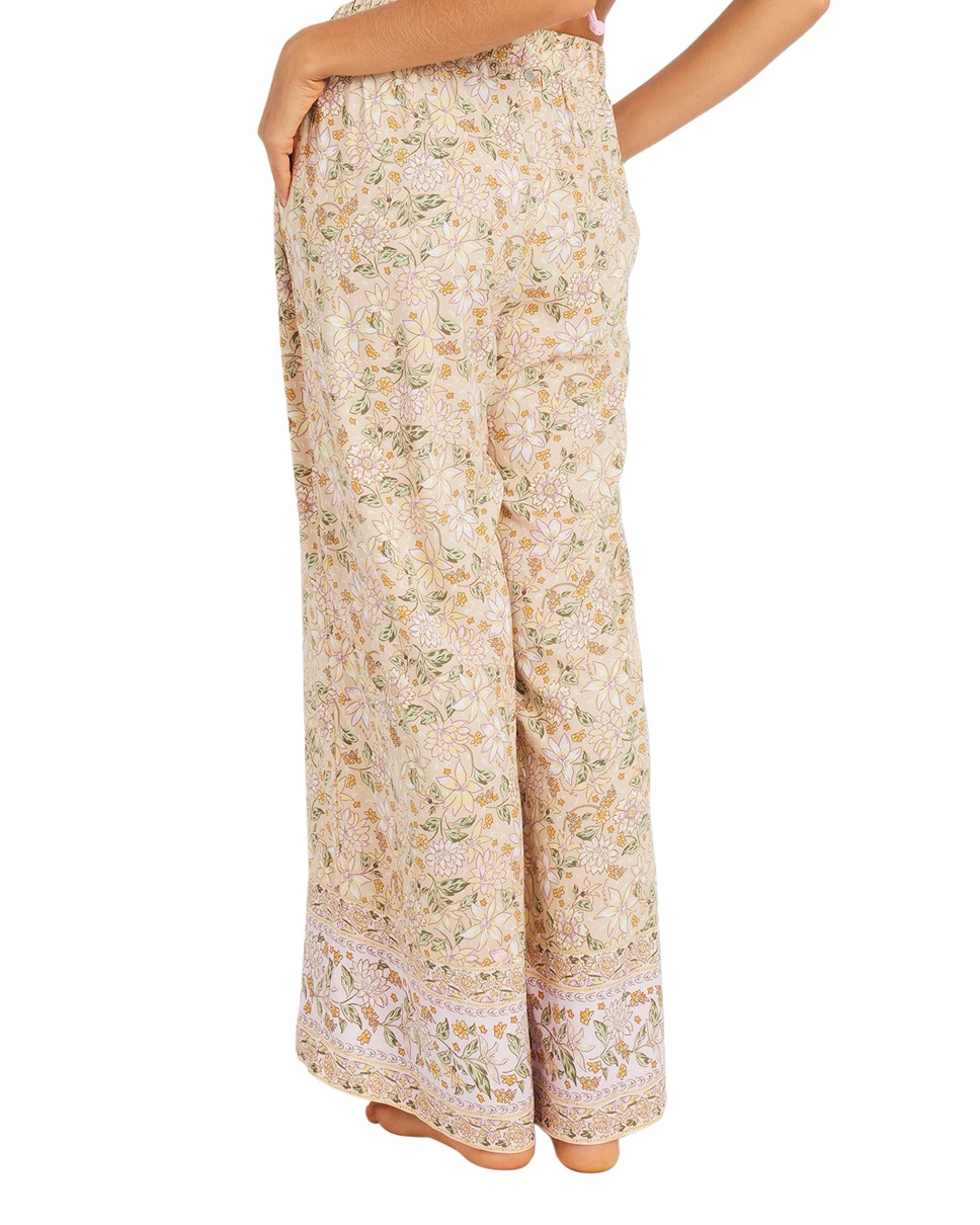Womens Ocean Bloom Garland Wide Leg Pants