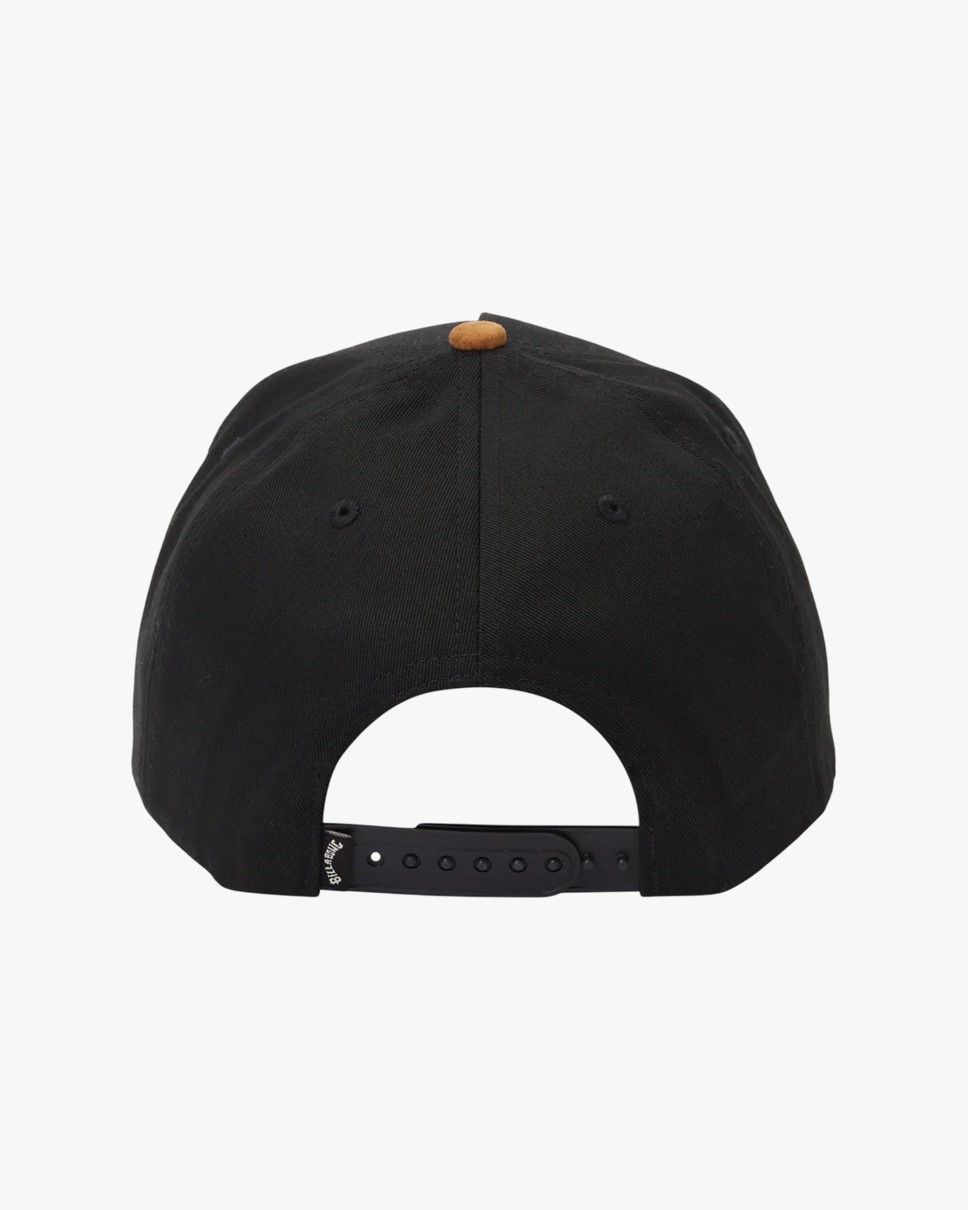 Mens Stacked Snapback Cap-Black