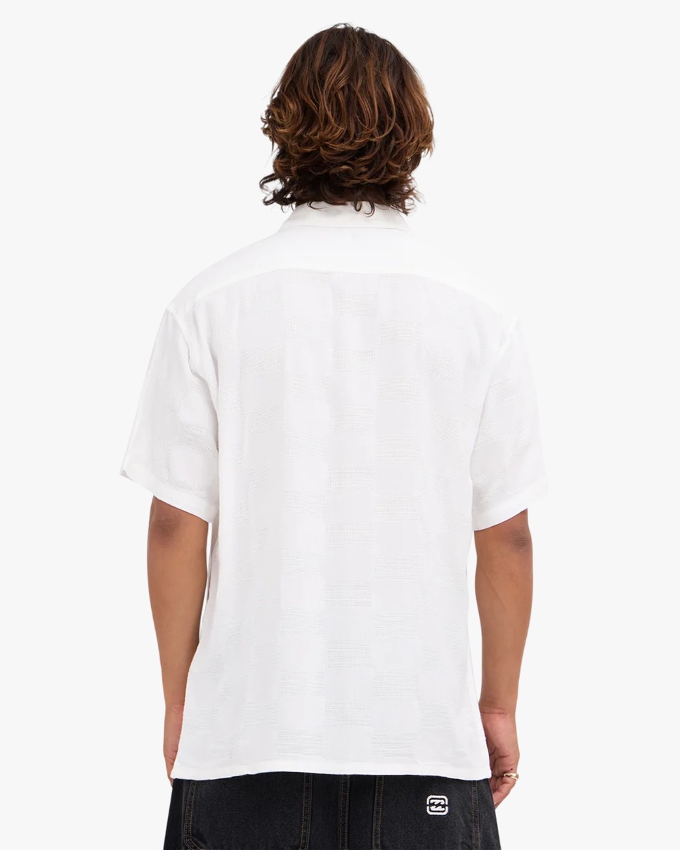 Mens Sundays Jacquard Short Sleeve Shirt (OFW)