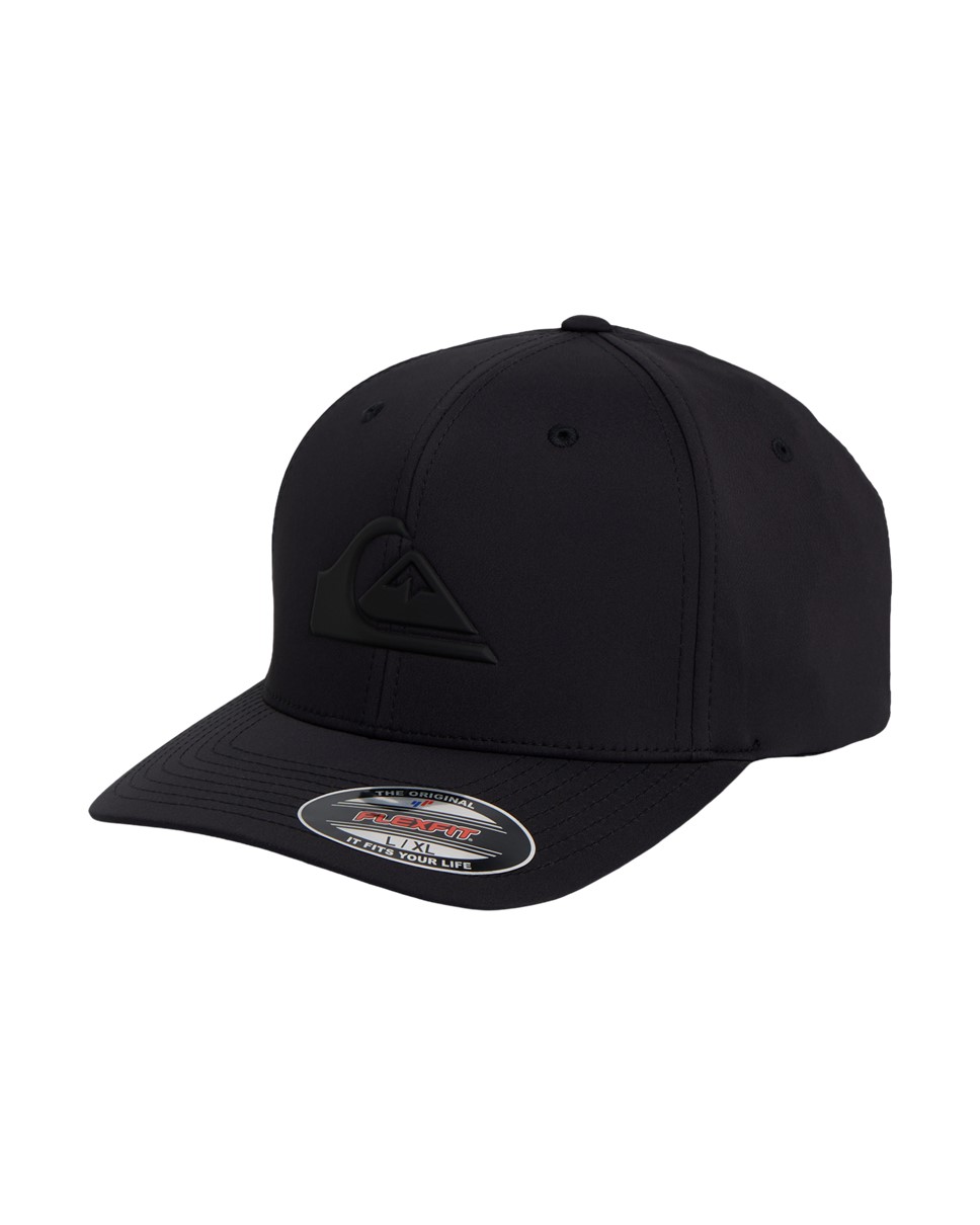 Mens Amped Up Flexifit Hat-Black