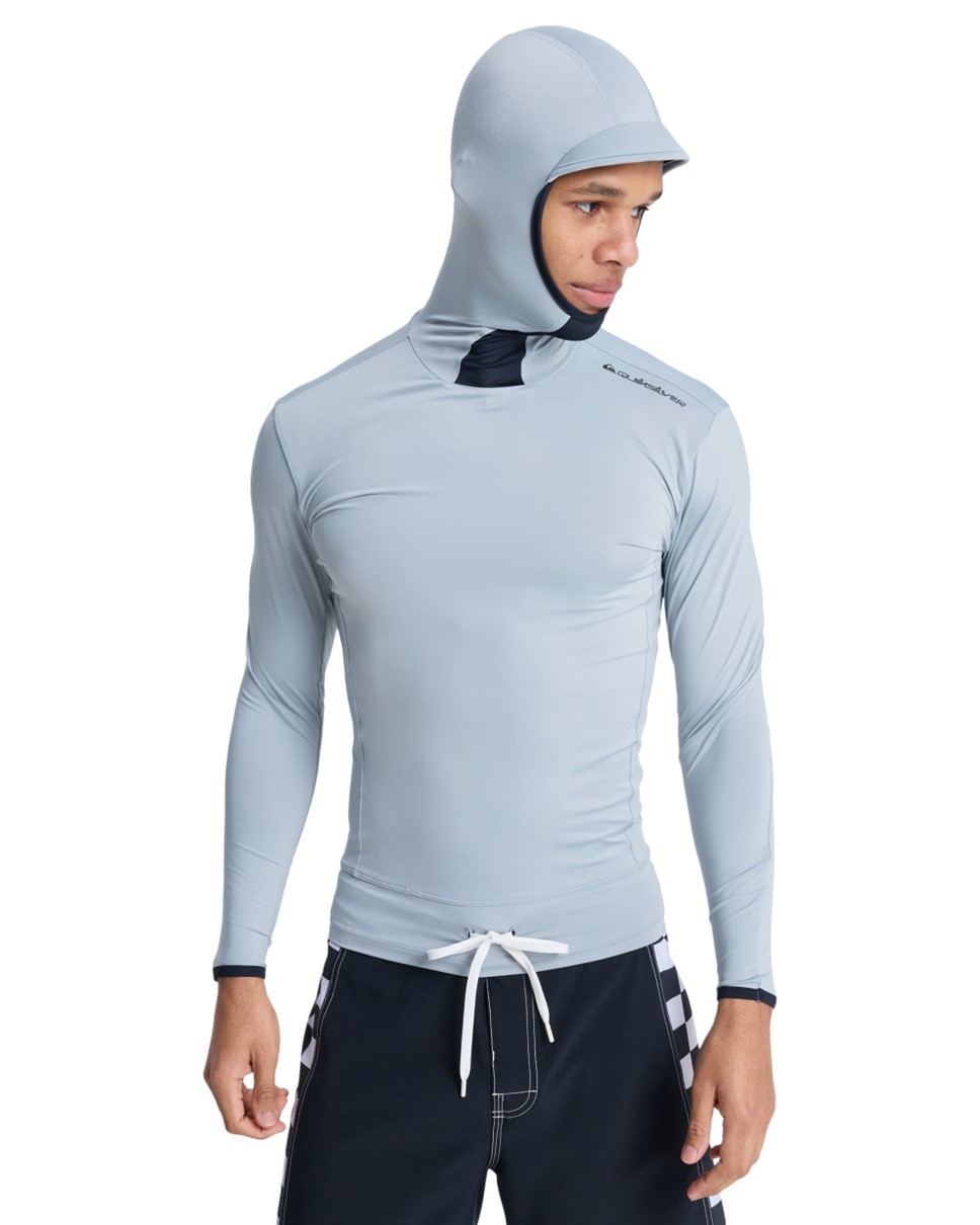 Mens Highline Long Sleeve UPF 50 Hooded Surf T-Shirt (SJE0)