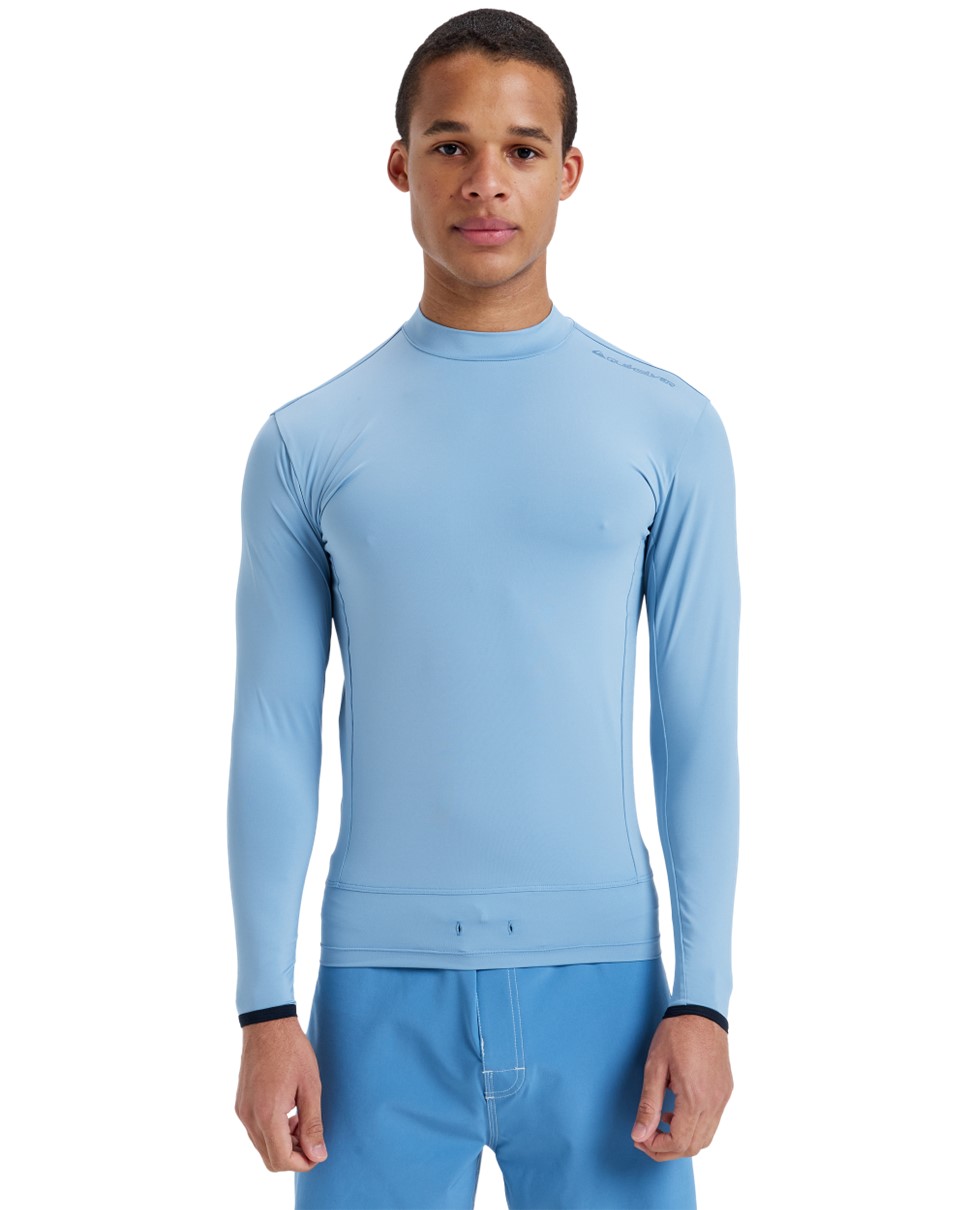 Mens Highline Upf50 Long Sleeve-Blue