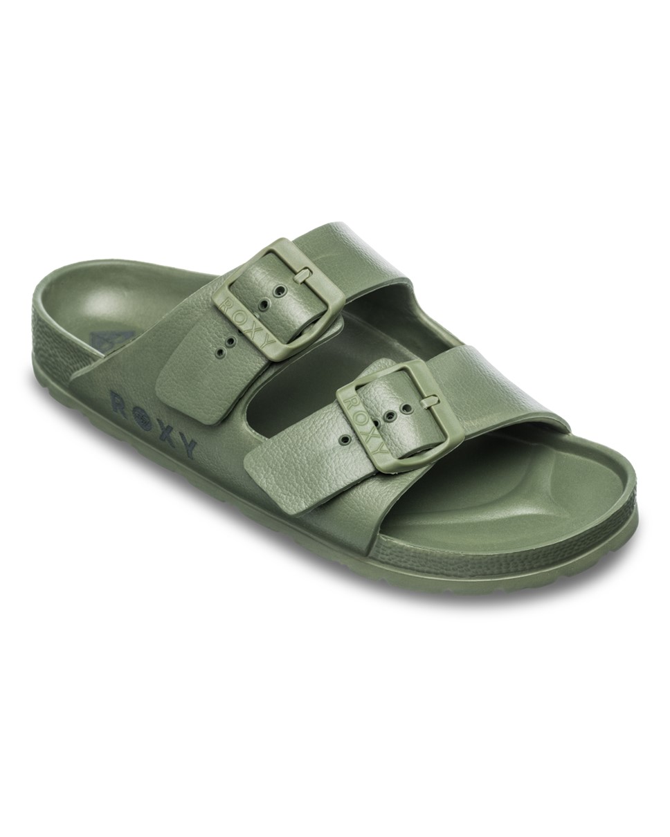 Womens Kattie Sliders-Green
