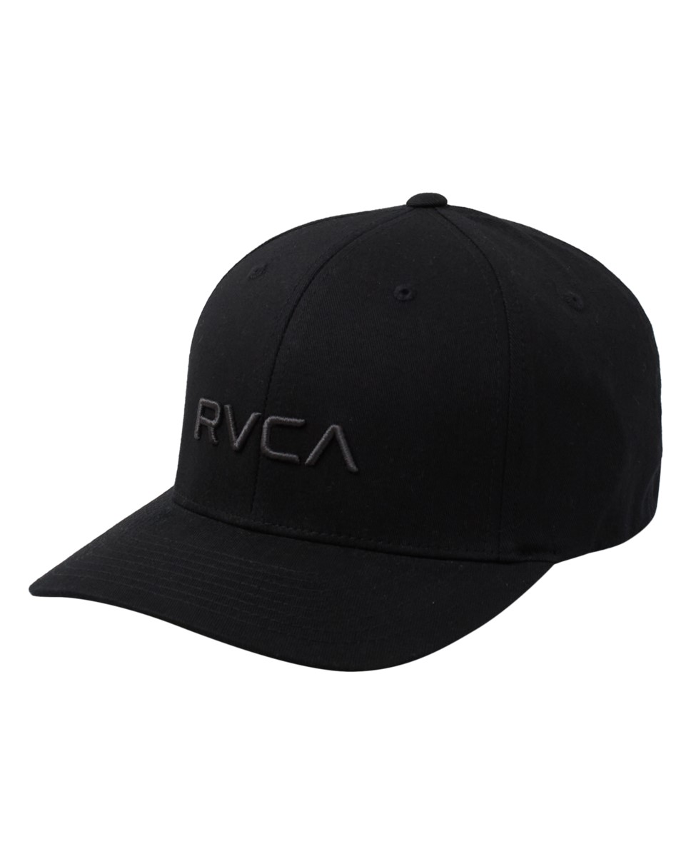 Mens RVCA Flex Fit Hat (BLK)