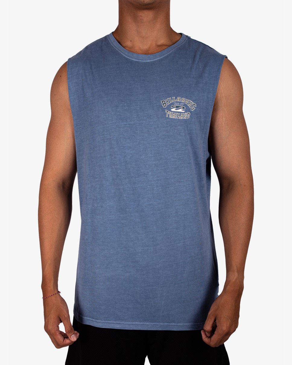 Mens Heritage Thailand Muscle-Blue