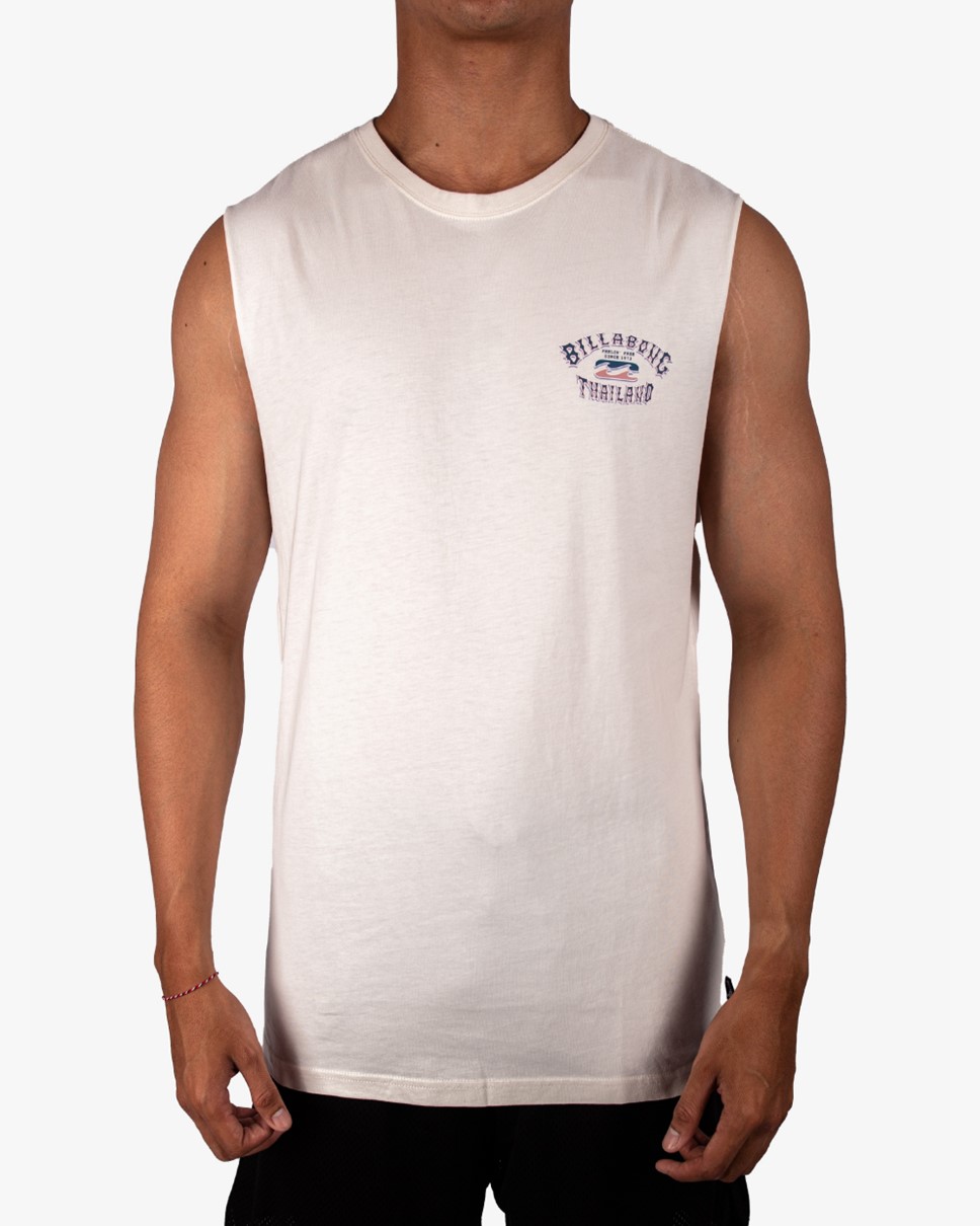 Mens Heritage Thailand Muscle-White