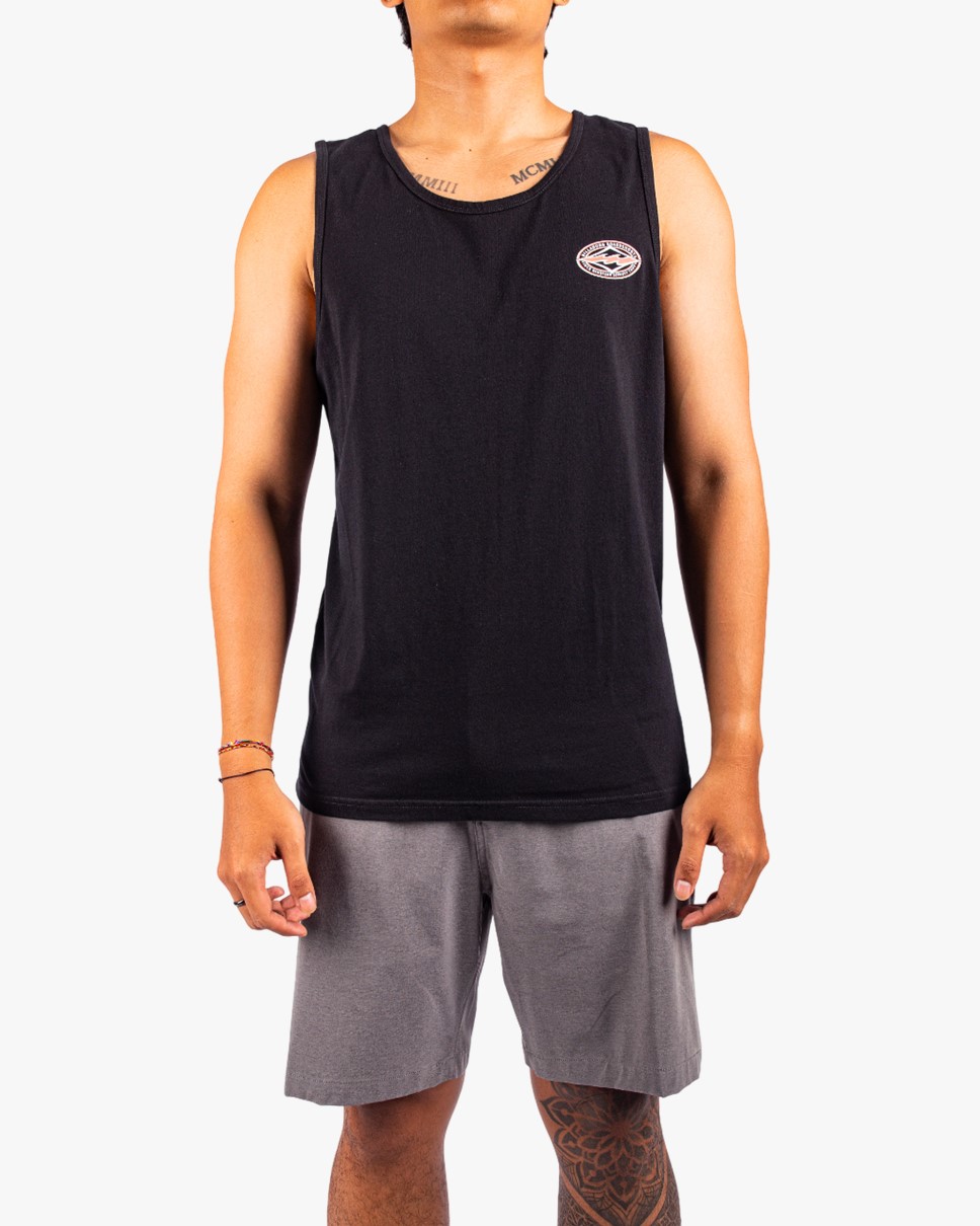Mens Diamond Vision Tank-Black