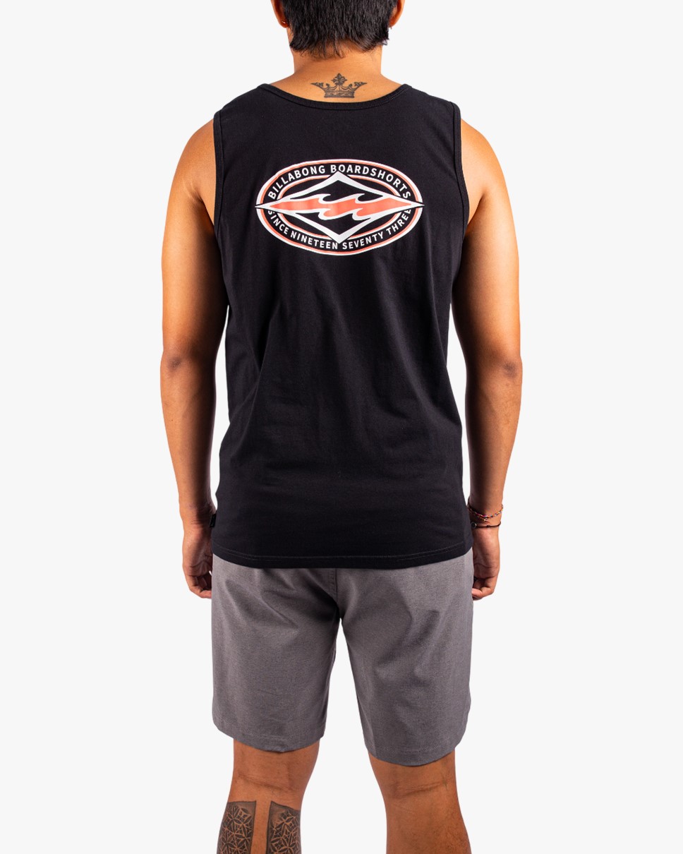 Mens Diamond Vision Tank-Black
