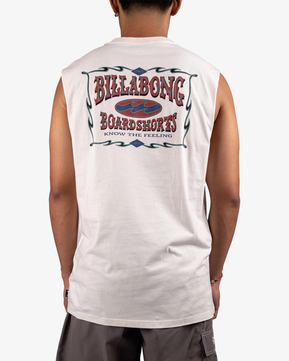 Mens Double Spread Muscle-White