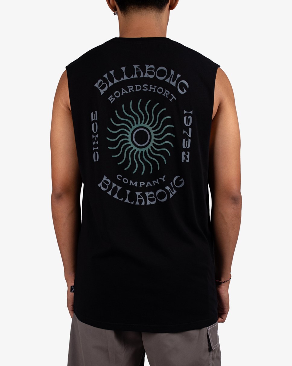 Mens Sunrise Muscle-Black