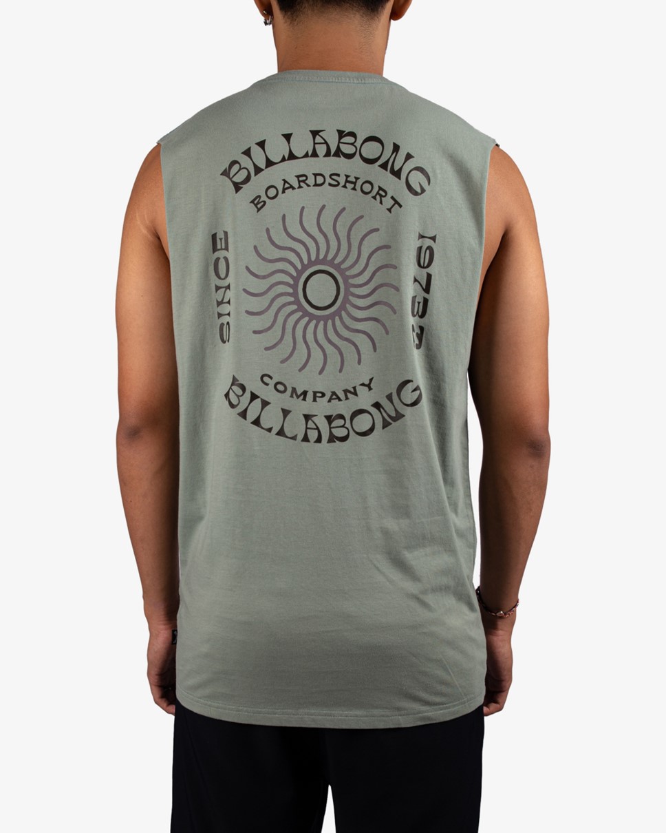 Mens Sunrise Muscle-Green