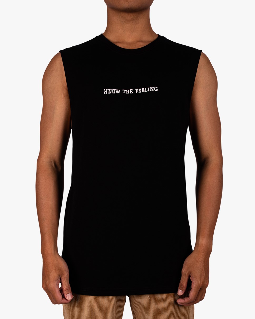 Mens Timeline Muscle Top (BLK)