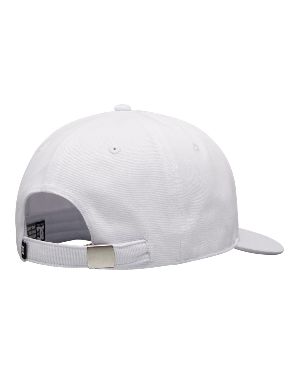 Mens One Stitch Snapback Cap (WHT)