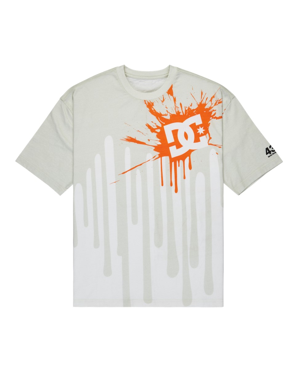 Mens Big Drip HSS T-Shirt-White